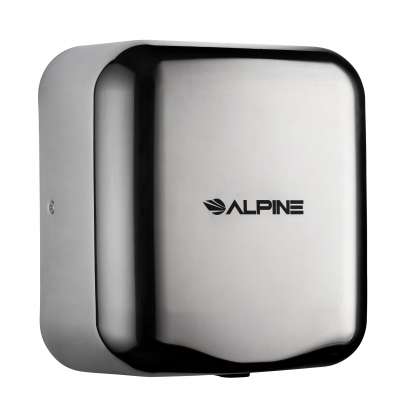 Alpine Industries Hemlock Chrome Stainless Steel Automatic High Speed Commercial Electric Hand Dryer