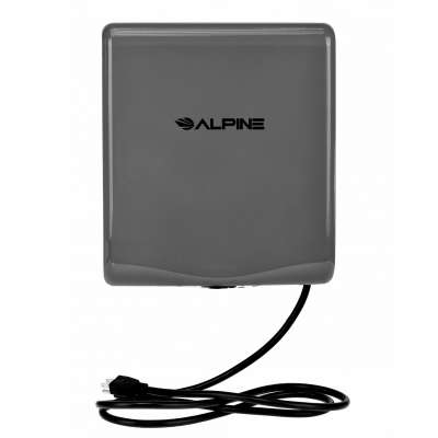 Alpine Industries Willow Commercial Gray High Speed Automatic Electric Hand Dryer